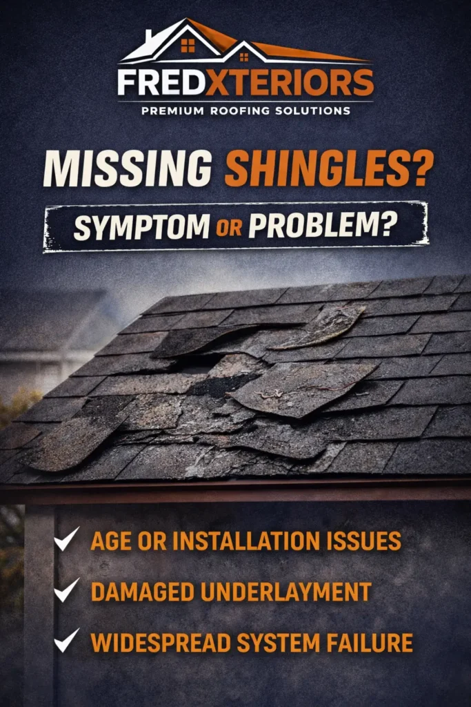 missing shingles