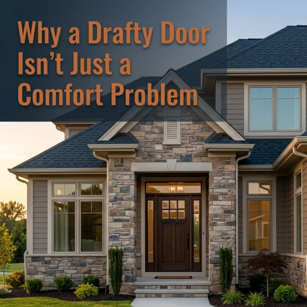 Why a Drafty Door Isn't Just a Comfort Problem